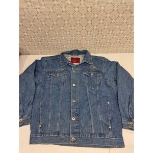 Riviera‎ Blues Las Vegas Denim Jacket Jean Vintage Embroidered Small Trucker
